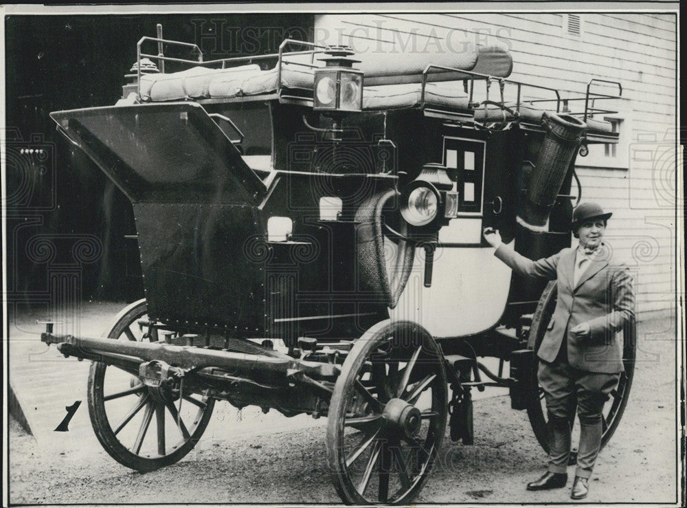 1936 Press Photo Stage Coach - Historic Images