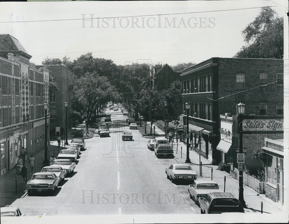 1971 Press Photo View of Chicago street - Historic Images