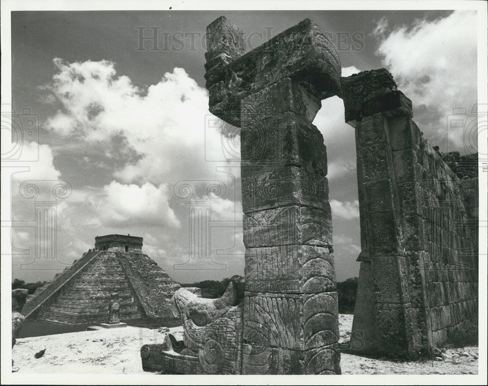 1984 Press Photo Chichen Itza, El Castillo Pyramid - Historic Images