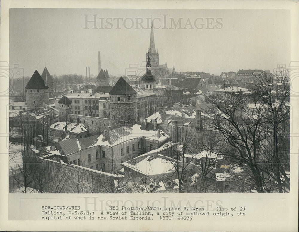 1976 Press Photo View of Tallinn in Soviet Estonia - Historic Images