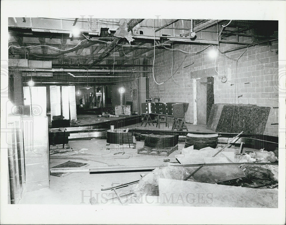 1985 Press Photo of Tampa International Airport undergoing renovations - Historic Images