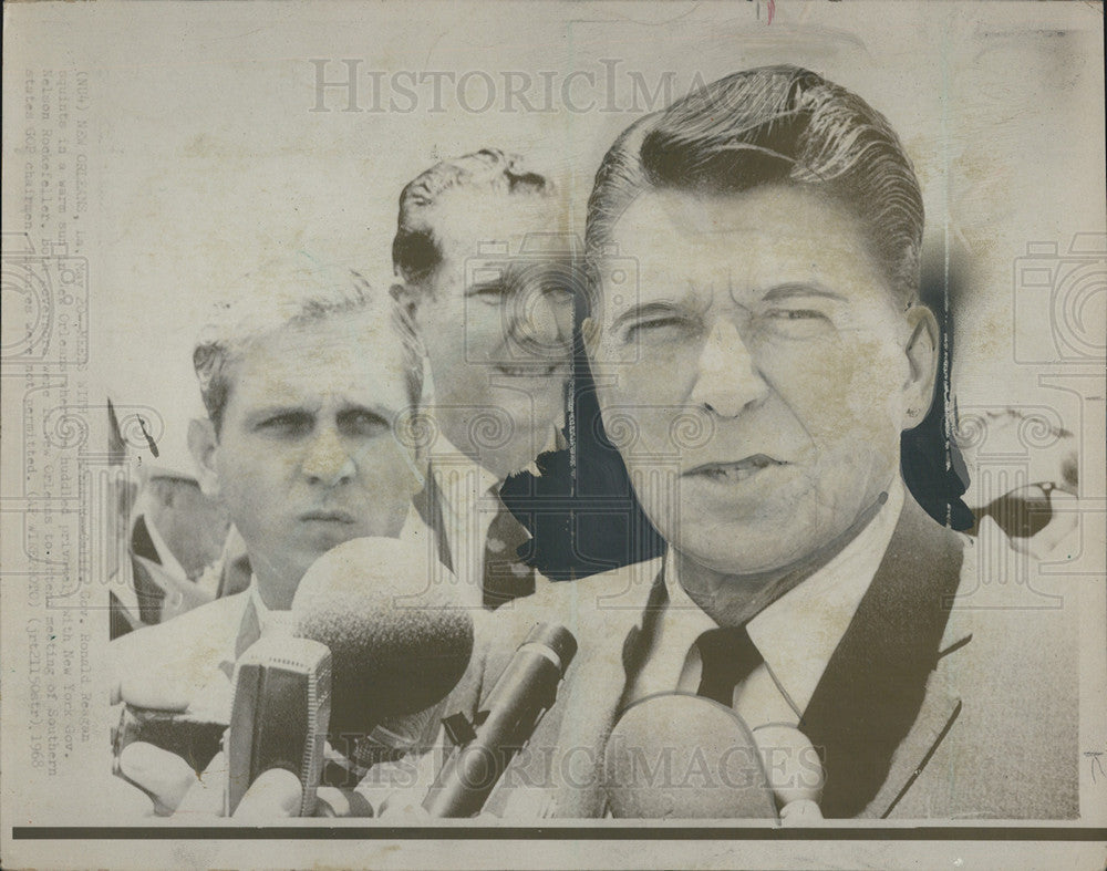 1968 Press Photo Gov Ronald Reagan of Calif. - Historic Images