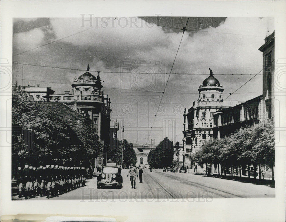 1941 Press Photo Public buildings in Belgrade,Yugoslavia - Historic Images