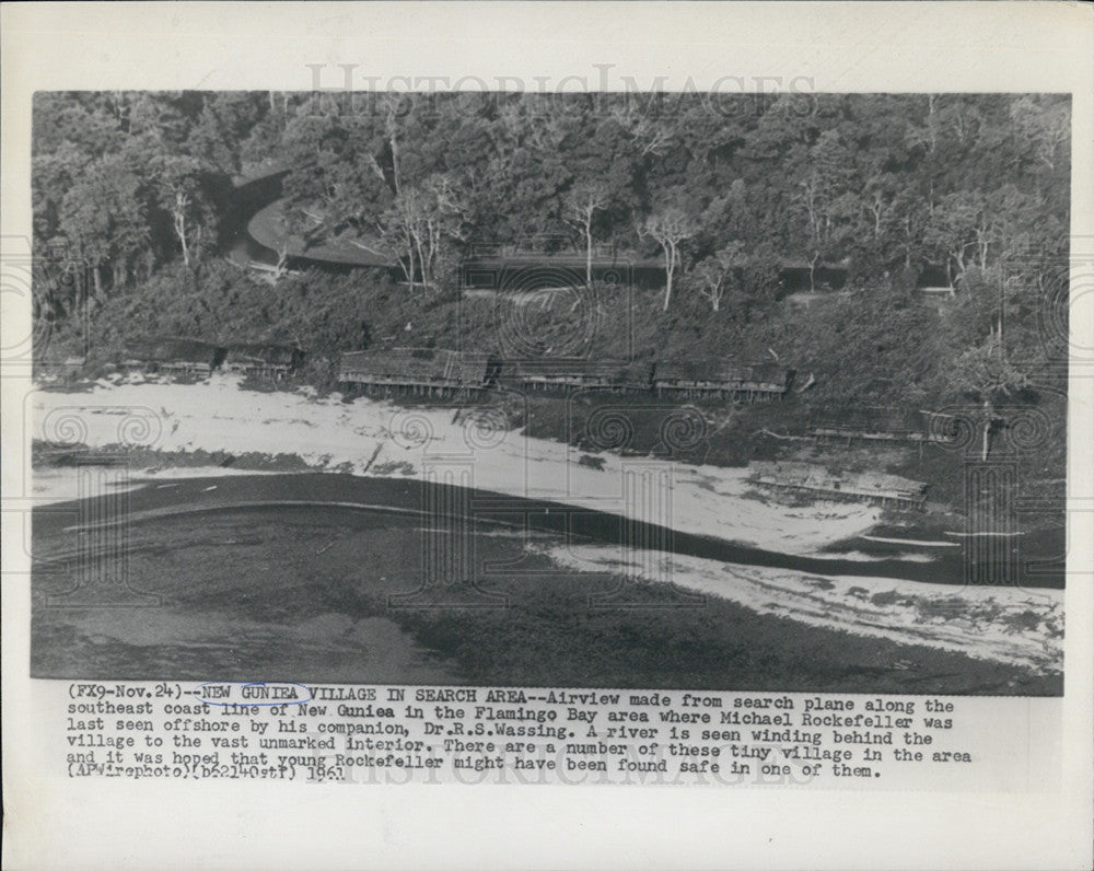 1961 Press Photo New Guinea search aarea for Michael Rockerfeller - Historic Images