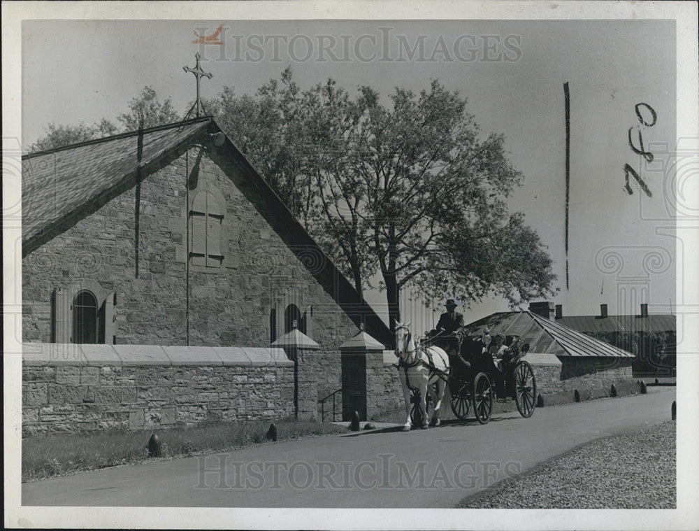 1948 Press Photo Old Quebec City Citadel Chapel Canada Historical Landmark - Historic Images