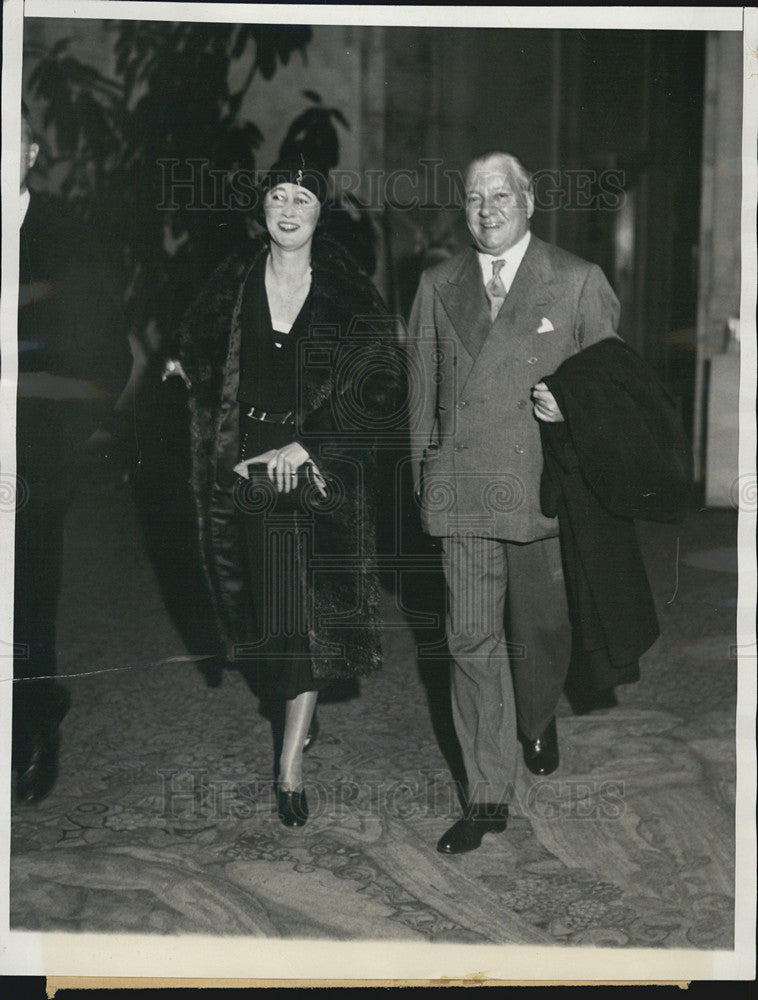 1931 Press Photo Duke of Manchester William Angus Drogo Montagu Kathleen Dawes - Historic Images