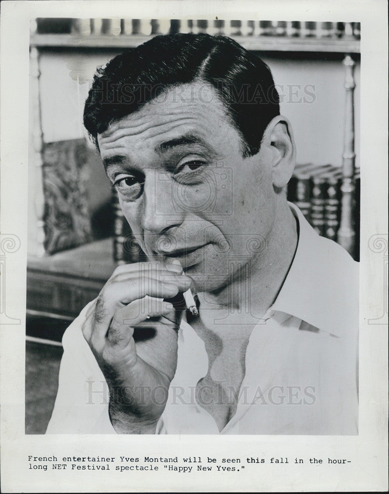 1969 Press Photo French Actor Yves Montand in &quot;Happy new Year&quot; - Historic Images