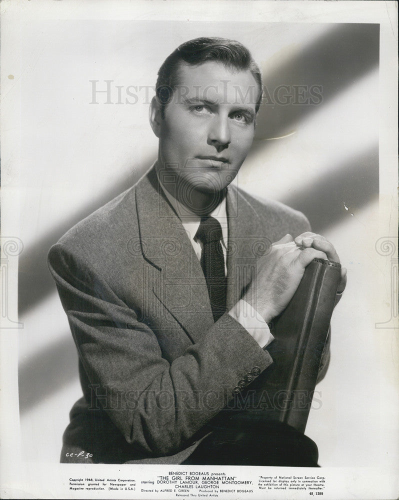 1949 Press Photo George Montgomery
in Girl from Manhattan - Historic Images