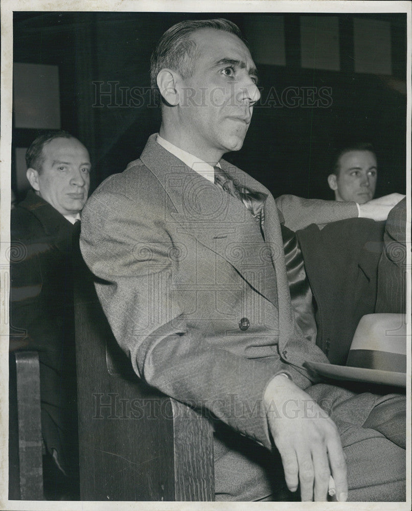 1951 Press Photo Pat Moretti Brother of Michael Moretti Trial - Historic Images