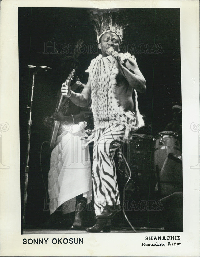 1984 Press Photo Sonny Okosun African Music - Historic Images