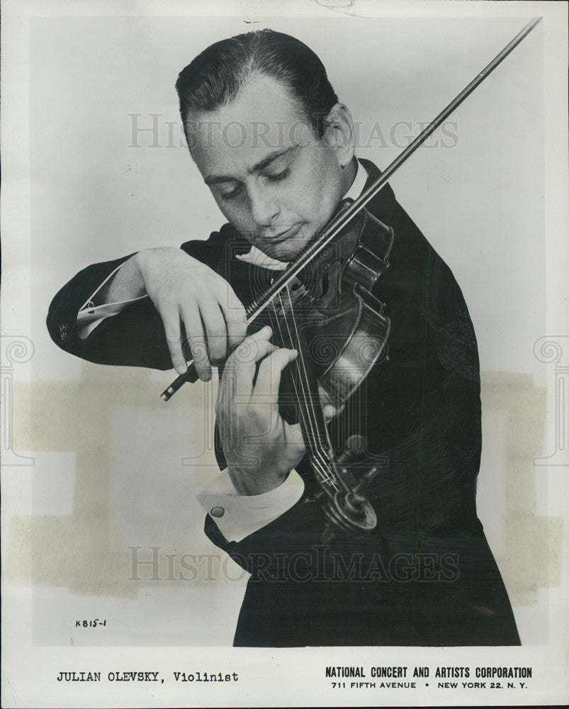 1958 Press Photo Julian Olevsky Grant Park Symphony - Historic Images