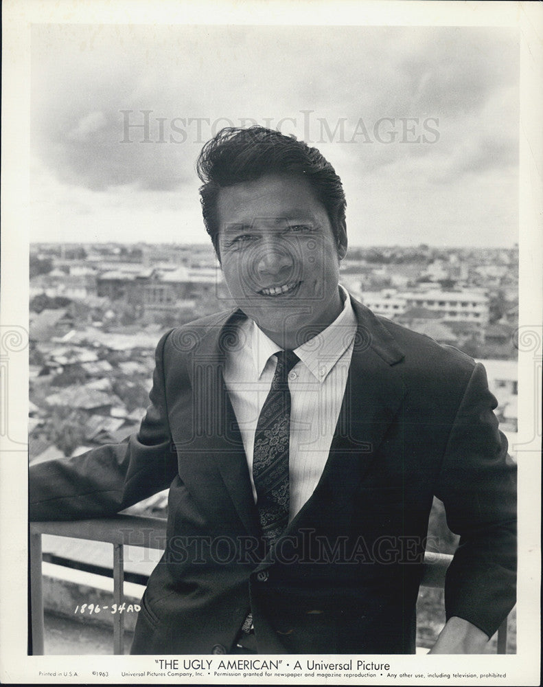 1963 Press Photo Eiji Okada in &quot;The Ugly American&quot; - Historic Images