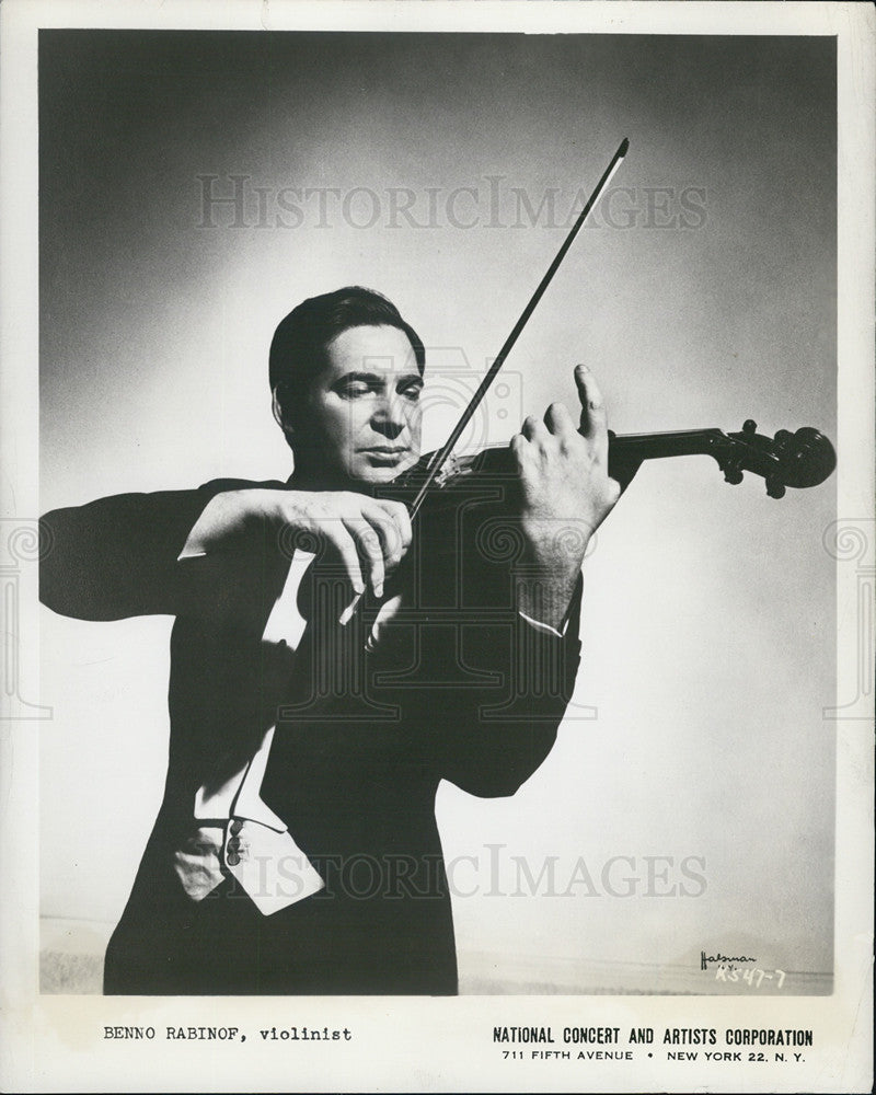 1953 Press Photo Benno Rabinof Violinist - Historic Images