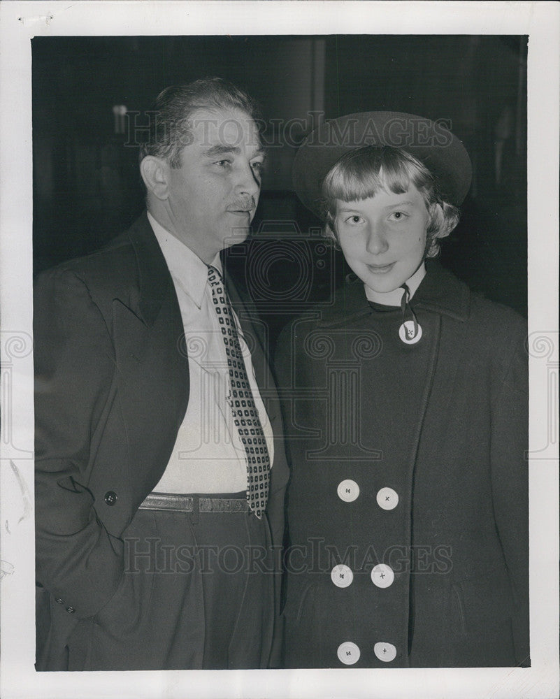 Press Photo Sheila Rand and James E. Brown. - Historic Images