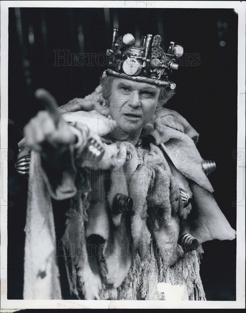 1974 Press Photo Tom Mockus as King Henry IV in Shakespeare&#39;s Henry IV - Historic Images