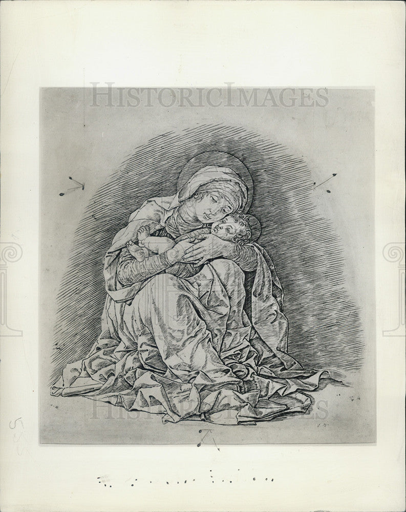 1941 Press Photo &quot;Virgin &amp; Child&quot; by Andrea Mantegna - Historic Images