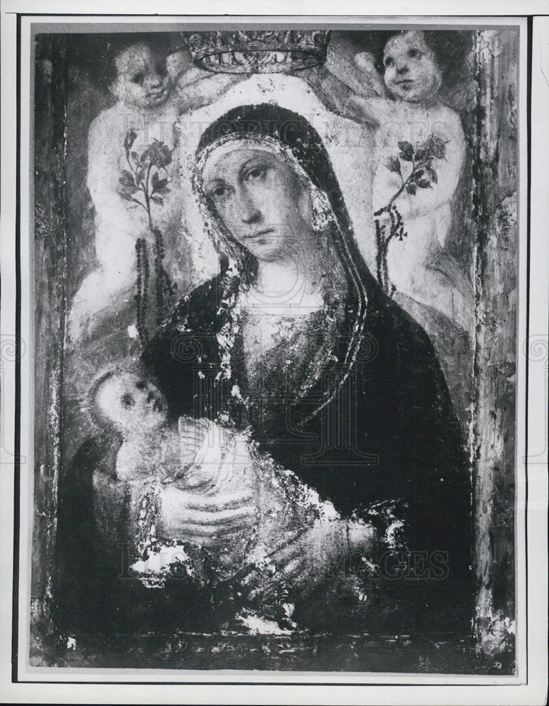 1958 Press Photo Simone Martini&#39;s Madonna and Child - Historic Images