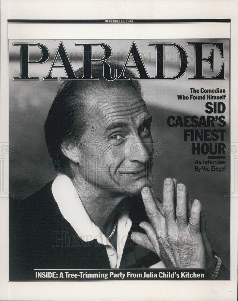 1984 Press Photo Sid Caesar life story in Parade - Historic Images