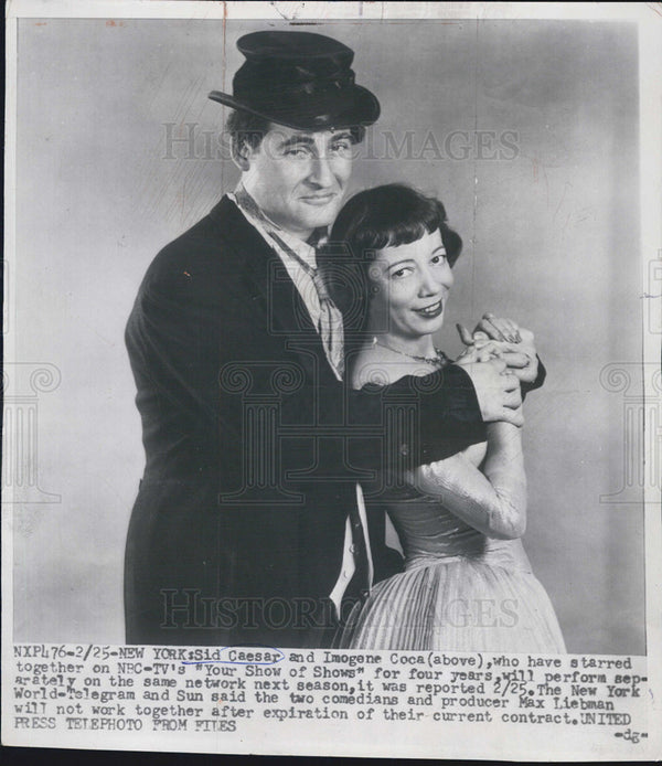 Sid Caesar and Imogene Coca on 