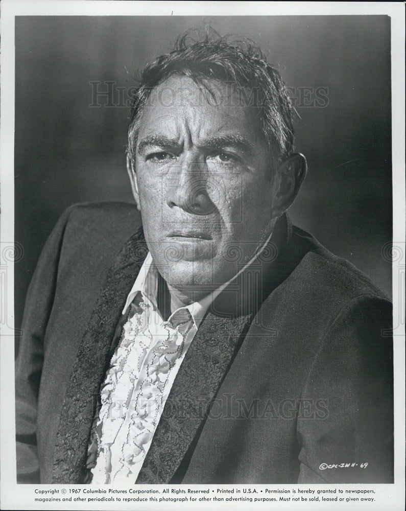 1967 Press Photo Anthony Quinn actor - Historic Images