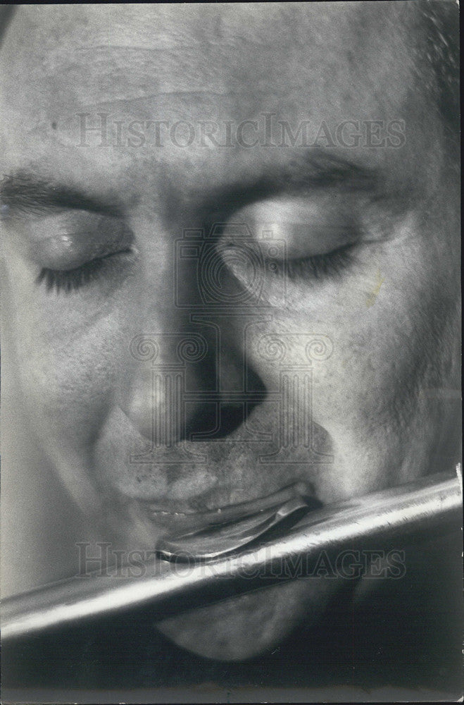 1975 Press Photo Jean-Pierre Rampal flutist - Historic Images