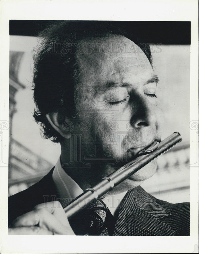 1988 Press Photo Jean-Pierre Pampal Flutist - Historic Images