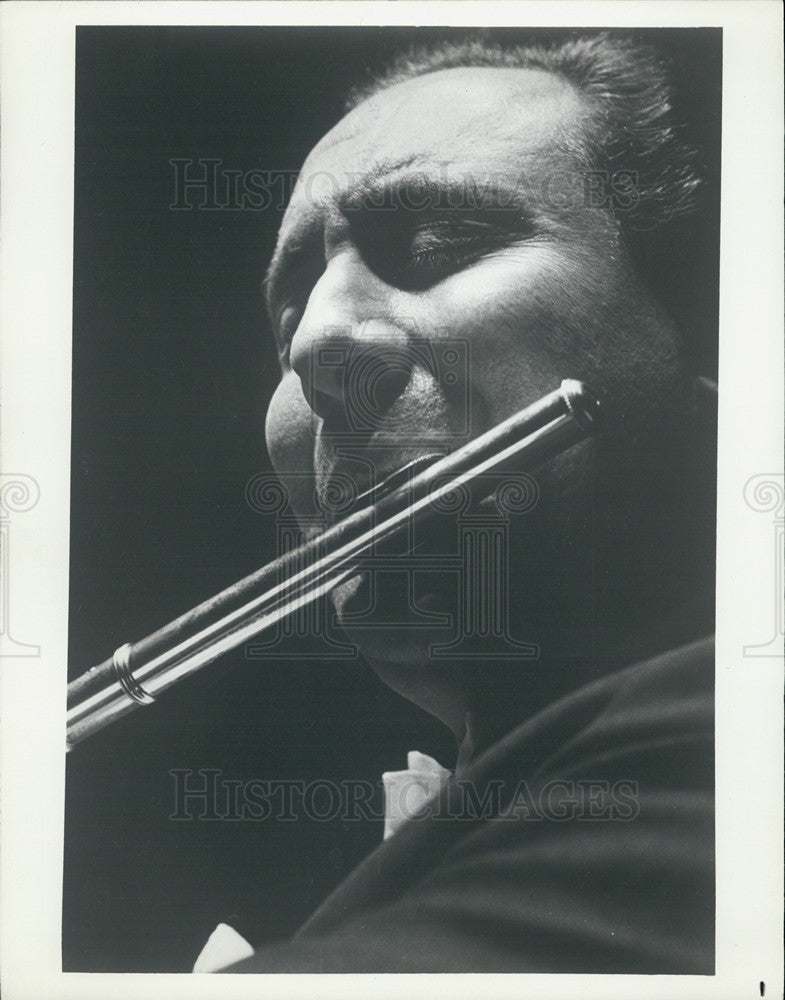 1976 Press Photo  Jean-Pierre Rampal Flutist - Historic Images