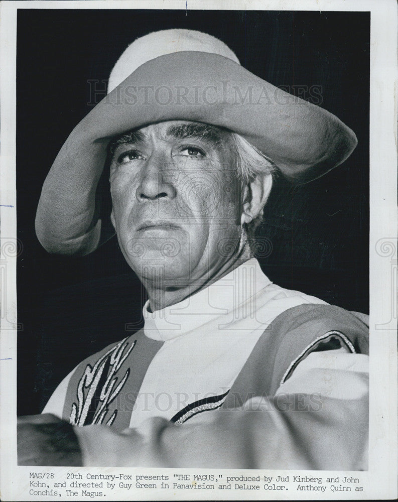 1969 Press Photo Anthony Quinn Mexican-American Actor stars as Conchis The Magus - Historic Images