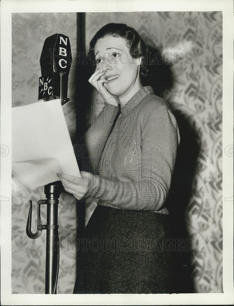 1935 Press Photo Adela Ronson, versatile NBC dramatic Actress. - Historic Images