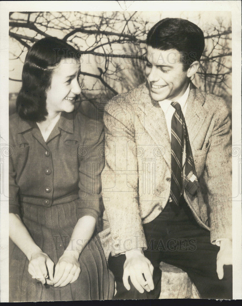 1939 Press Photo Theodore Roosevelt III and fiancee Anne Babcock - Historic Images