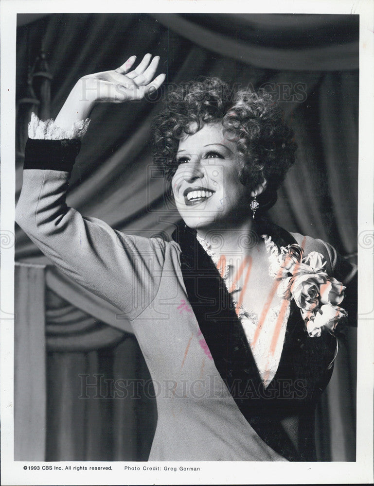 1994 Press Photo Bette Midler Mama rose in Movie Gypsy Actress - Historic Images