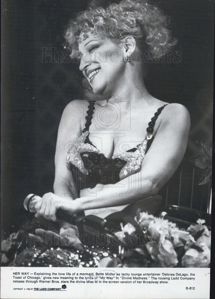 1980 Press Photo Bette Midler - Historic Images