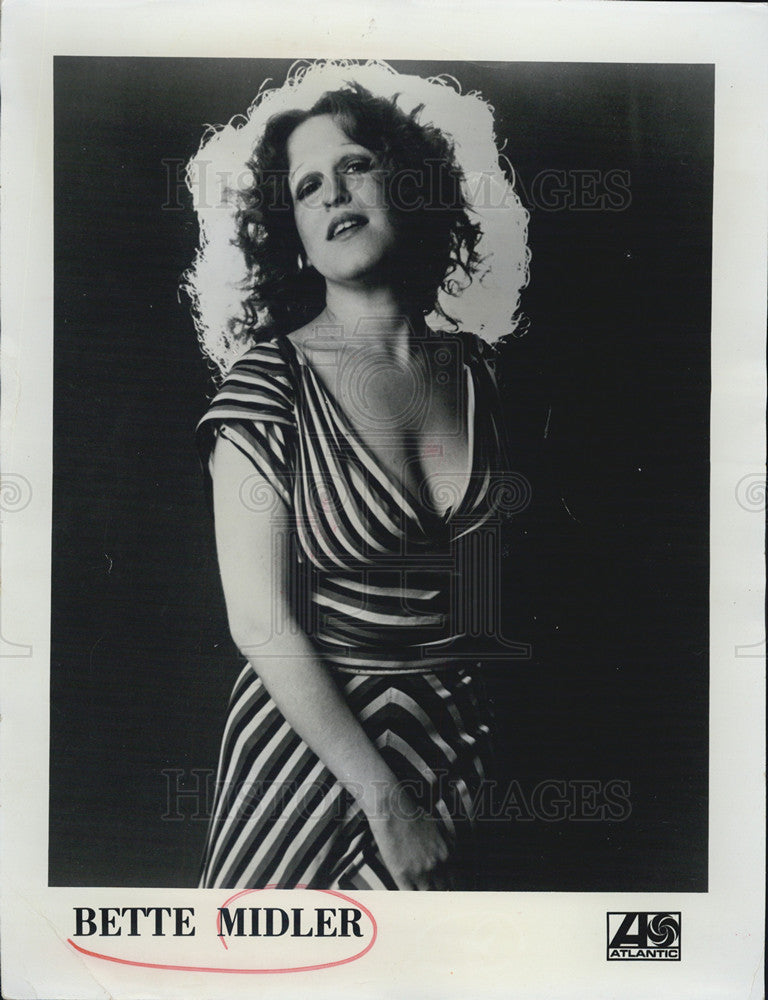 1976 Press Photo Bette Midler - Historic Images