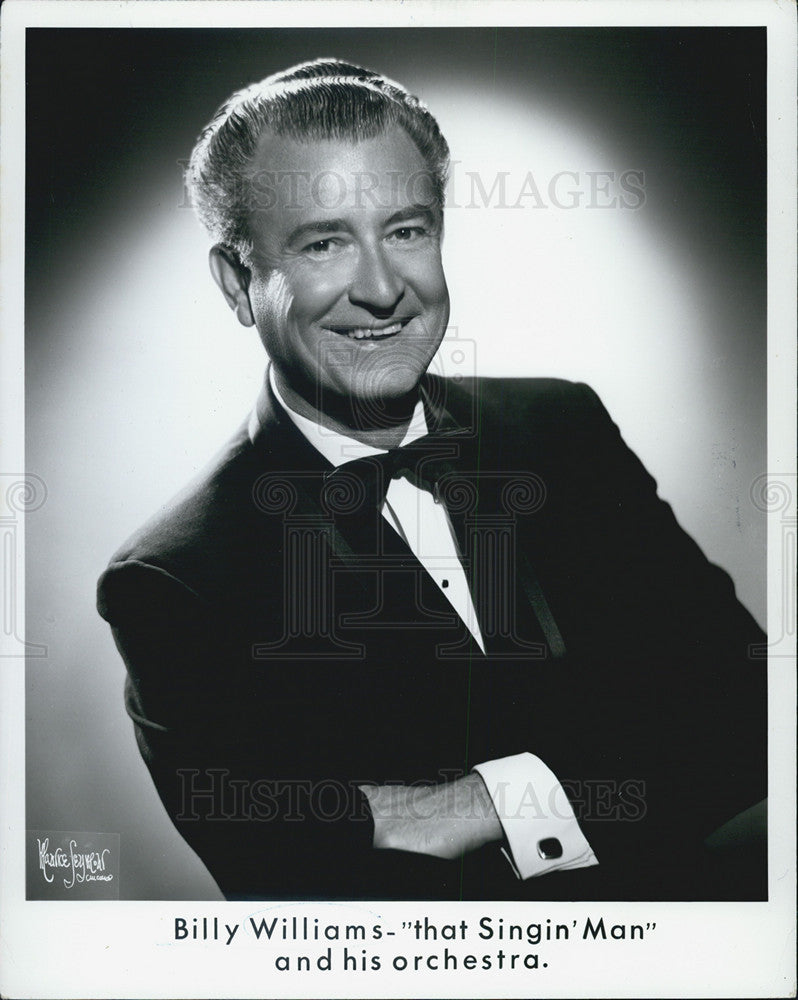 1968 Press Photo  Billy Williams &quot;That Singing Man and his orchestra&quot; - Historic Images