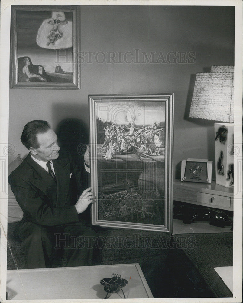 1955 Press Photo Howard Oliver - Historic Images