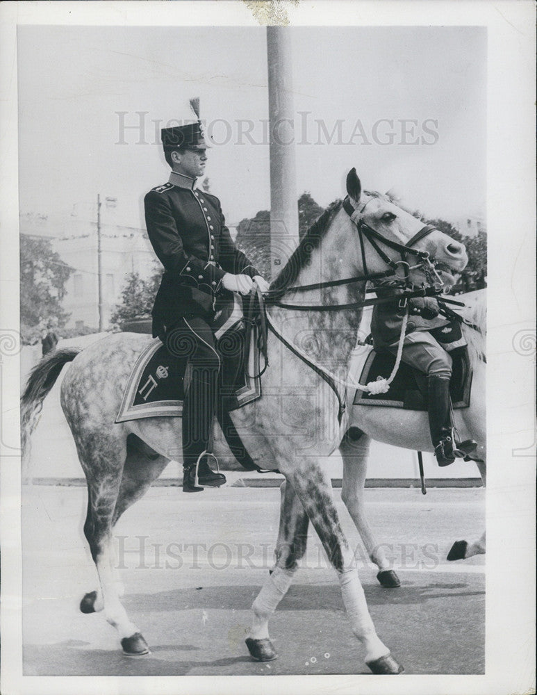 1957 Press Photo Crown Prince Constantine, Greece - Historic Images