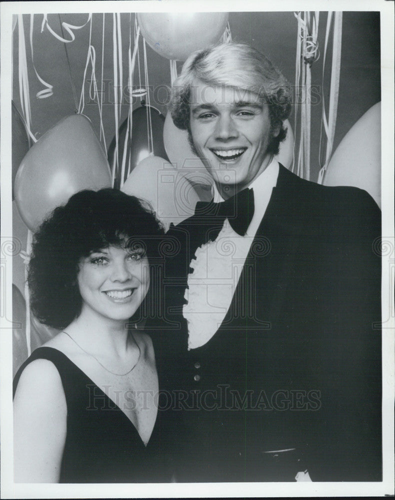 1980 Press Photo Erin Moran, John Schneider, New Years Rockin Eve - Historic Images