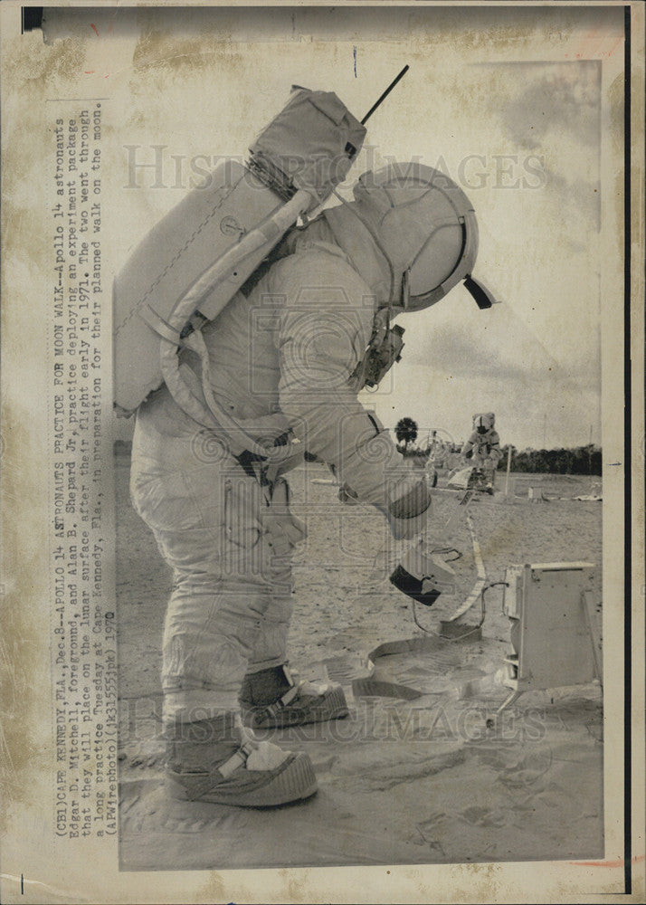 1970 Press Photo Apollo 14 astronaut Edgar Mitchell &amp; Alan Shepard Jr - Historic Images