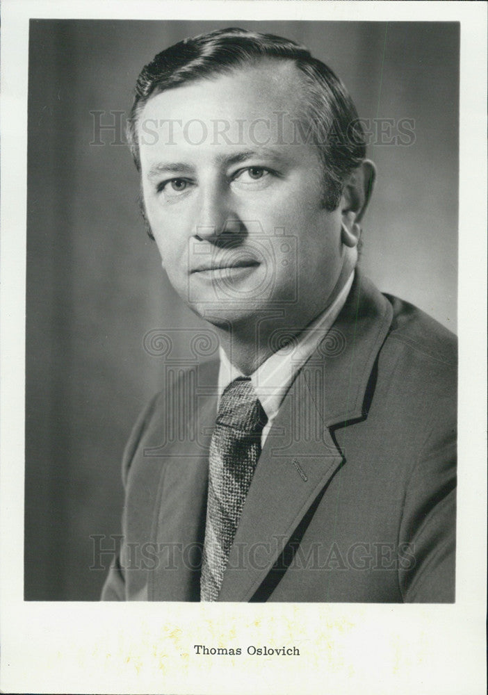 1975 Press Photo Thomas Oslovich - Historic Images