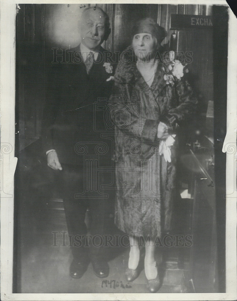 1930 Press Photo Julien Rosenwald, Mrs Adelaide R Goodkind - Historic Images