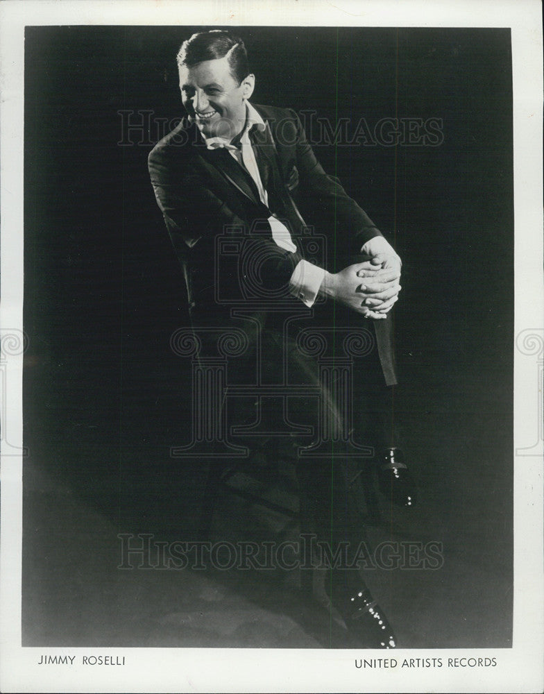 1970 Press Photo Singer Jimmy Roselli - Historic Images