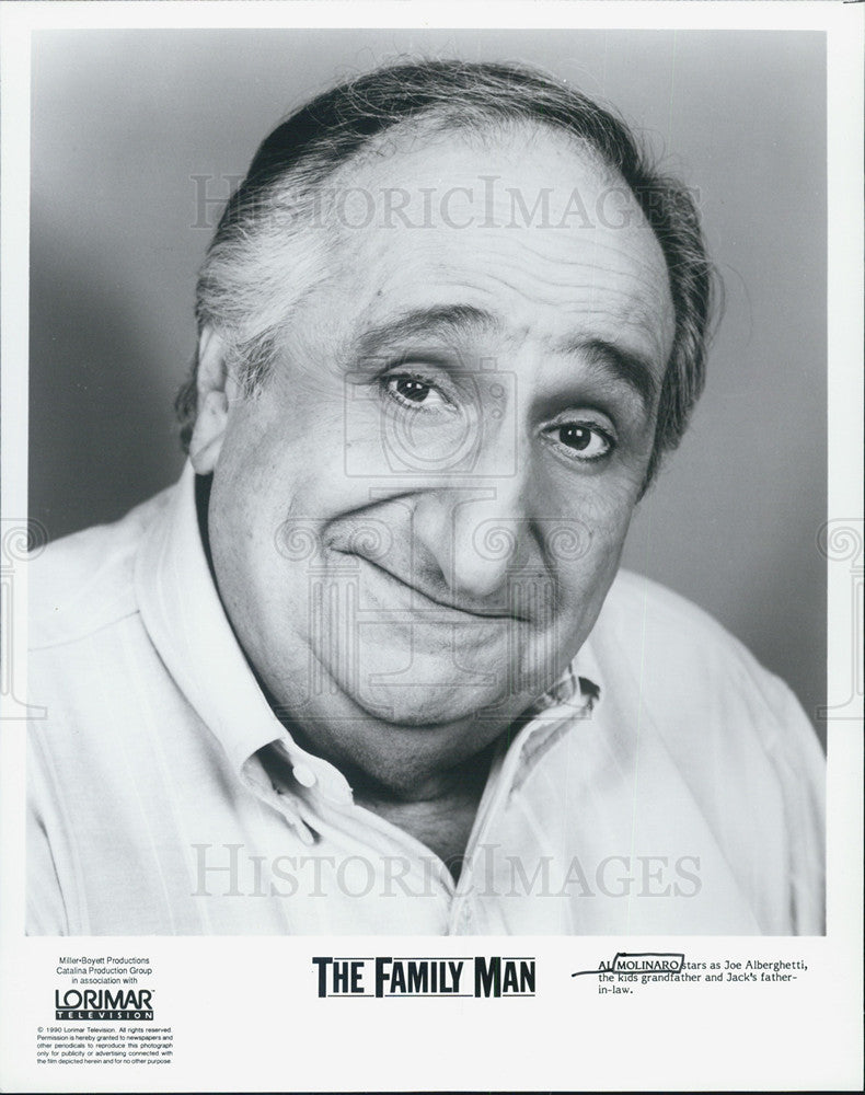 1990 Press Photo Al Molinaro, The Family Man - Historic Images