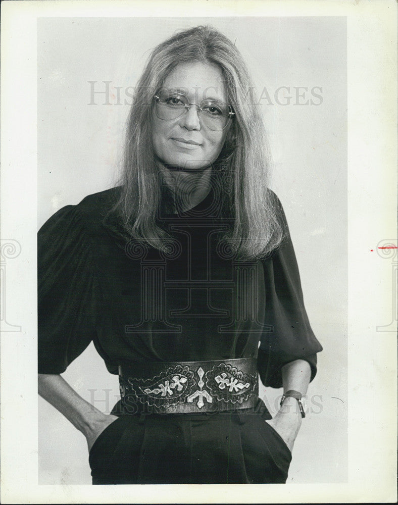 1983 Press Photo Gloria Steinem Feminist Author - Historic Images