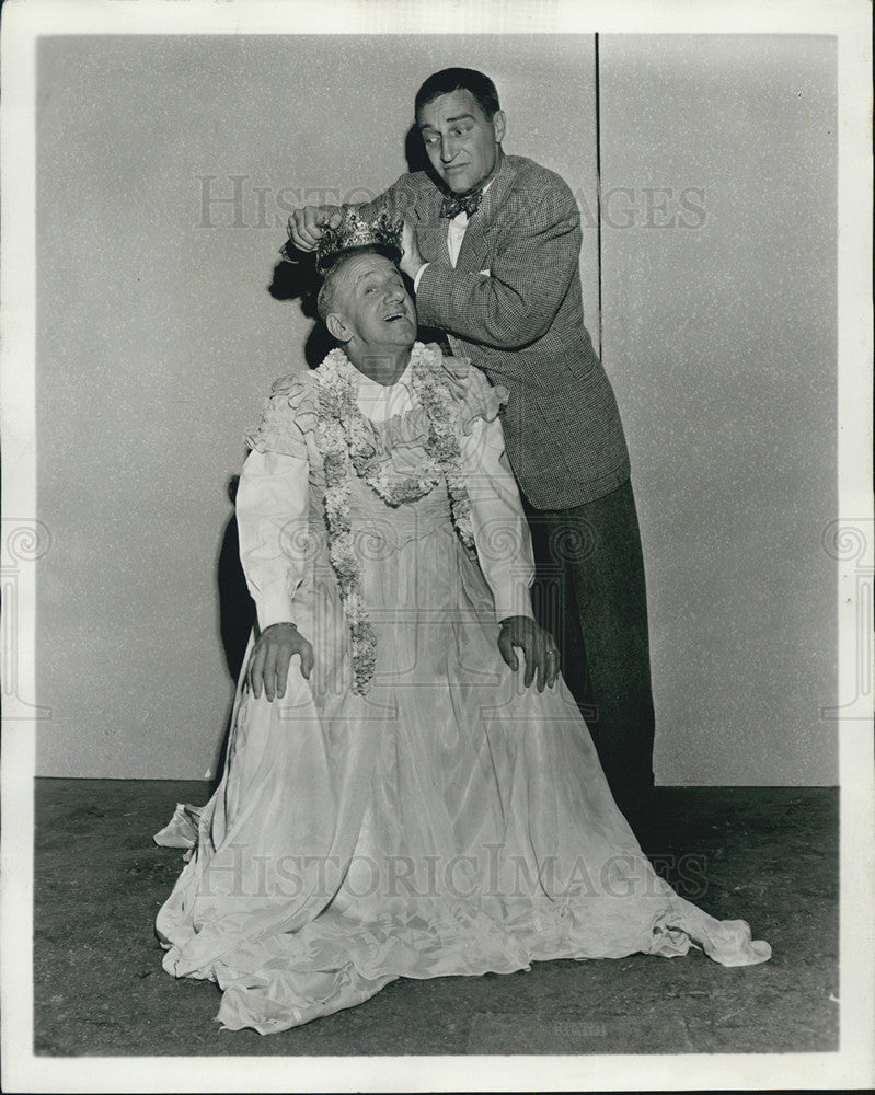 1946 Press Photo Jimmy Durante &amp; Garry Moore - Historic Images