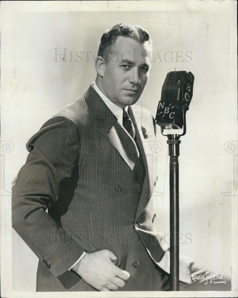 1942 Press Photo Radio entertainer Norman Ross - Historic Images