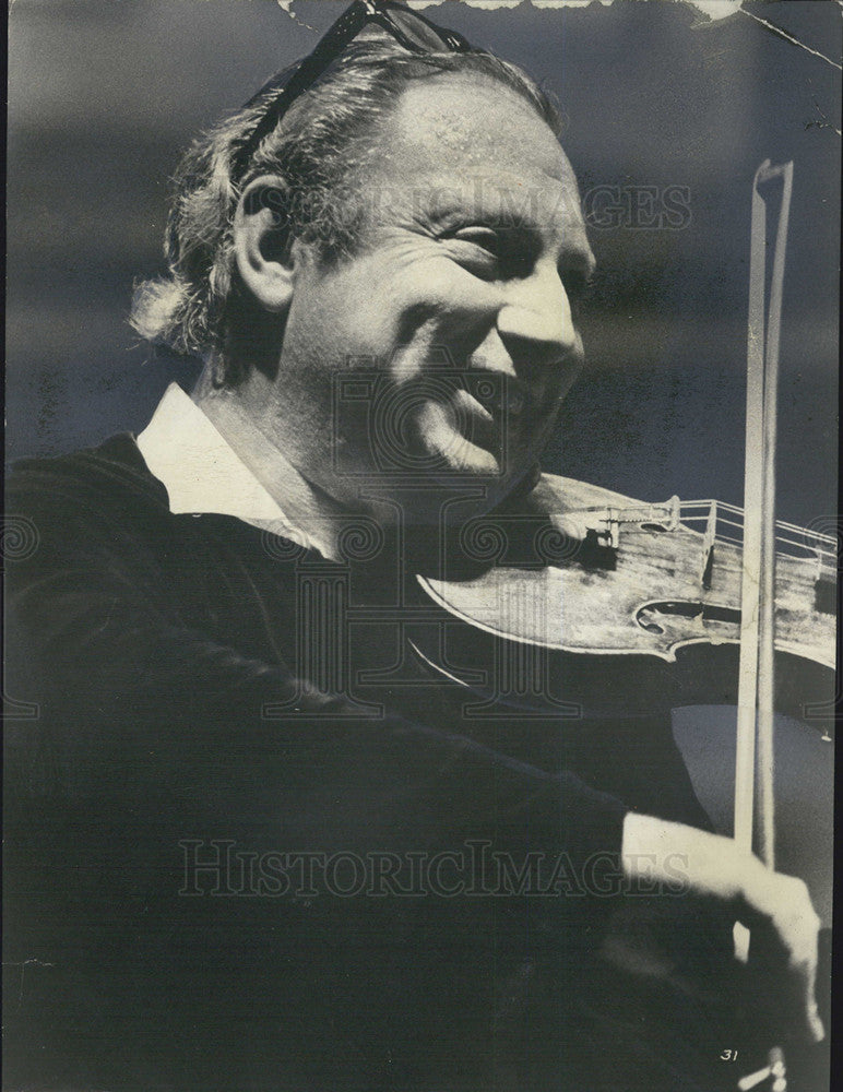 1976 Press Photo Violinist, Issac Stern - Historic Images