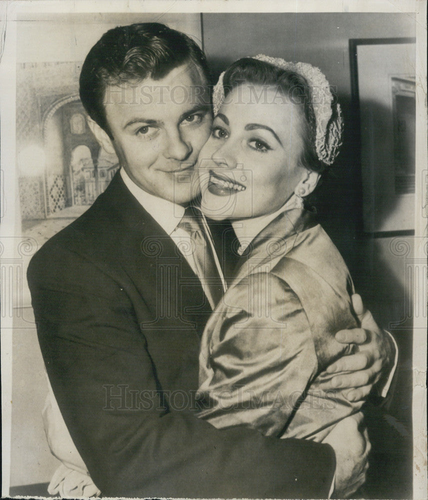 1951 Press Photo Actress Anne jeffreys &amp; new husband Robert Sterling - Historic Images