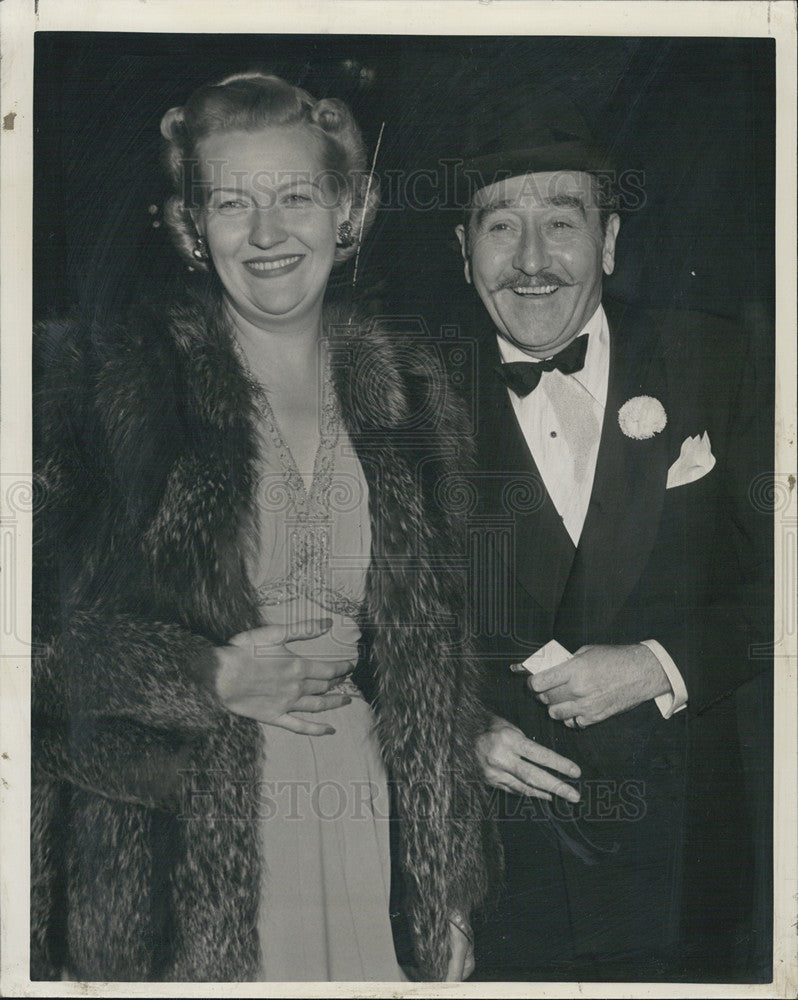 1941 Press Photo Adolph Menjou and his wife Verree Teasdale - Historic Images