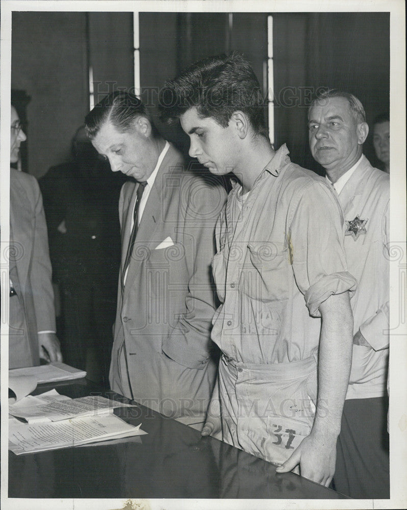 1956 Press Photo John McKiernan Murdered His Mother Found Sane By Doctors - Historic Images