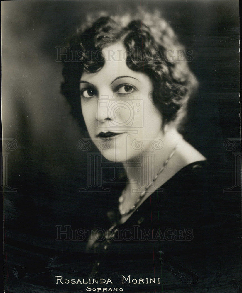 1932 Press Photo Soprano Rosalinda Morini appears in Studebacker Theatre. - Historic Images